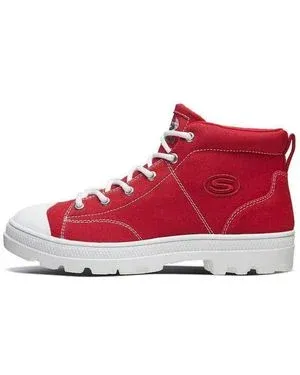 Skechers (Wmns) Roadies High Gang Canvas Shoes - Red