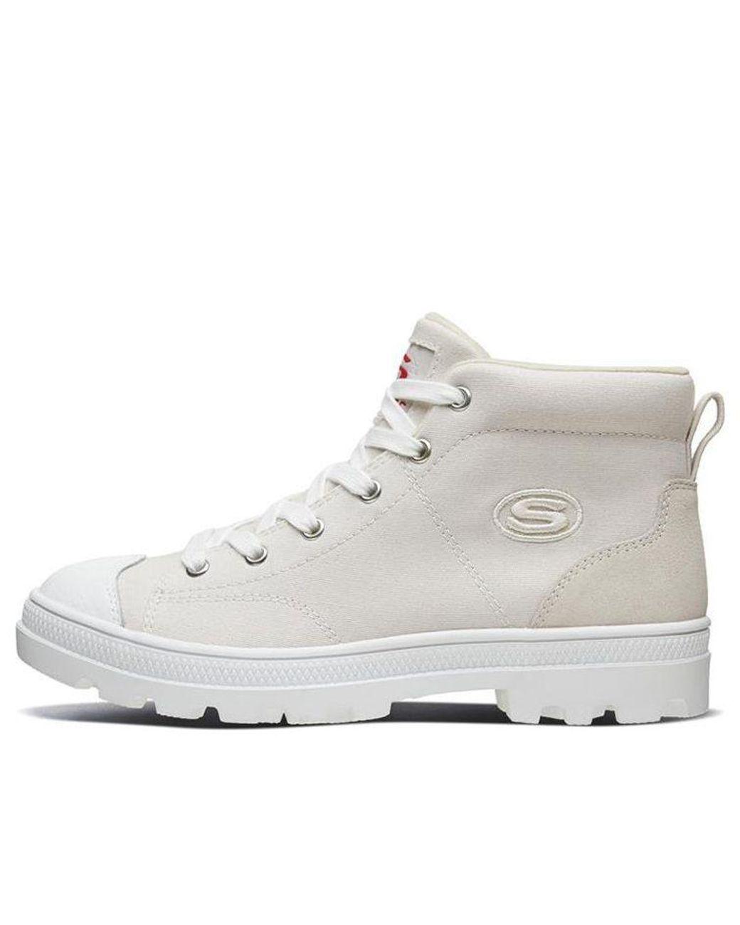Women's White (Wmns) Roadies High-Top Canvas Shoes