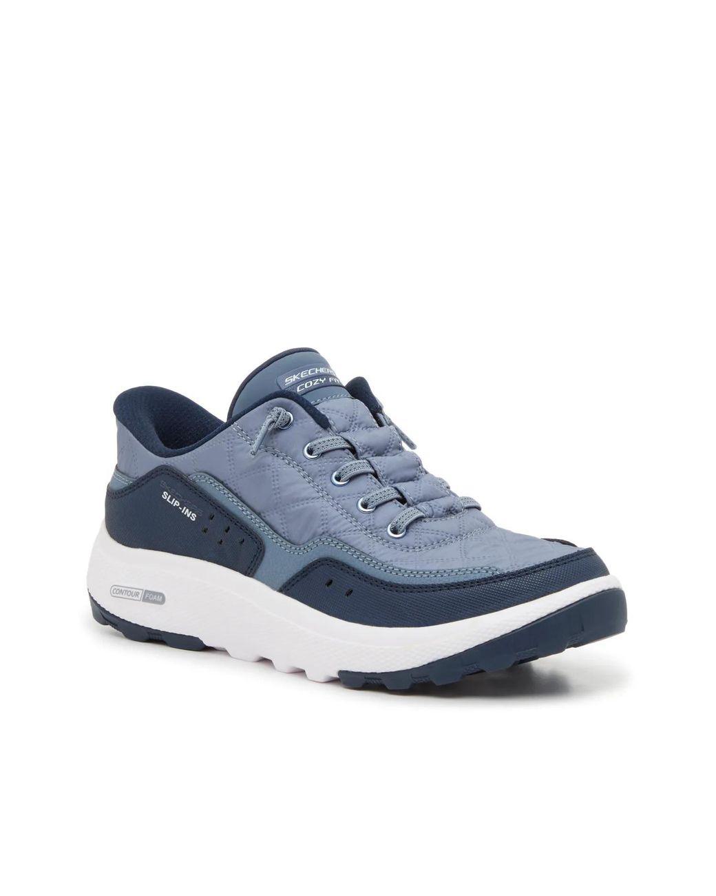 Women's Blue Slipins Relaxed Fit: Urban Explore Cozy Fit Slipon Sneaker