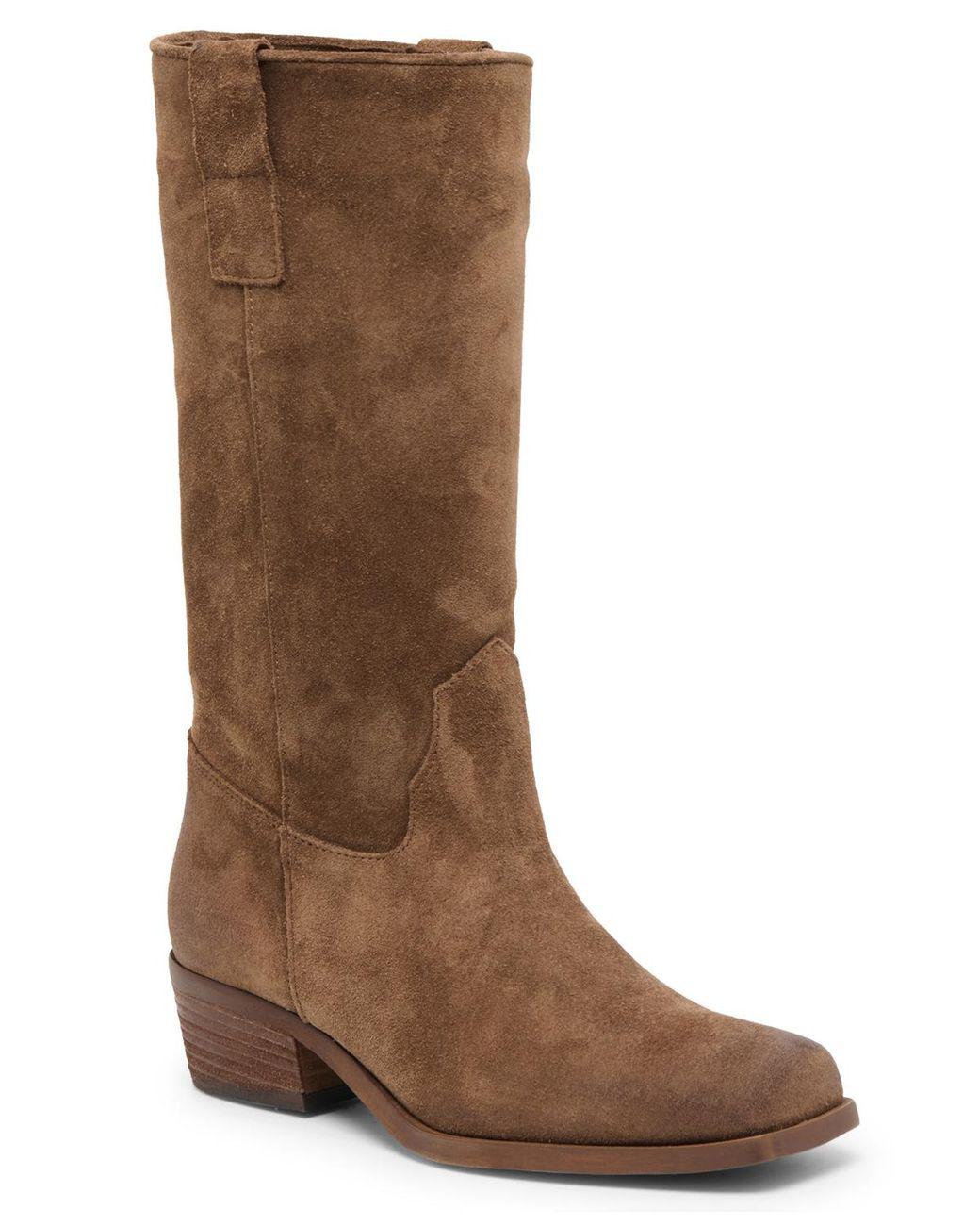 Women's Brown Romie Engineer Square Toe Boots
