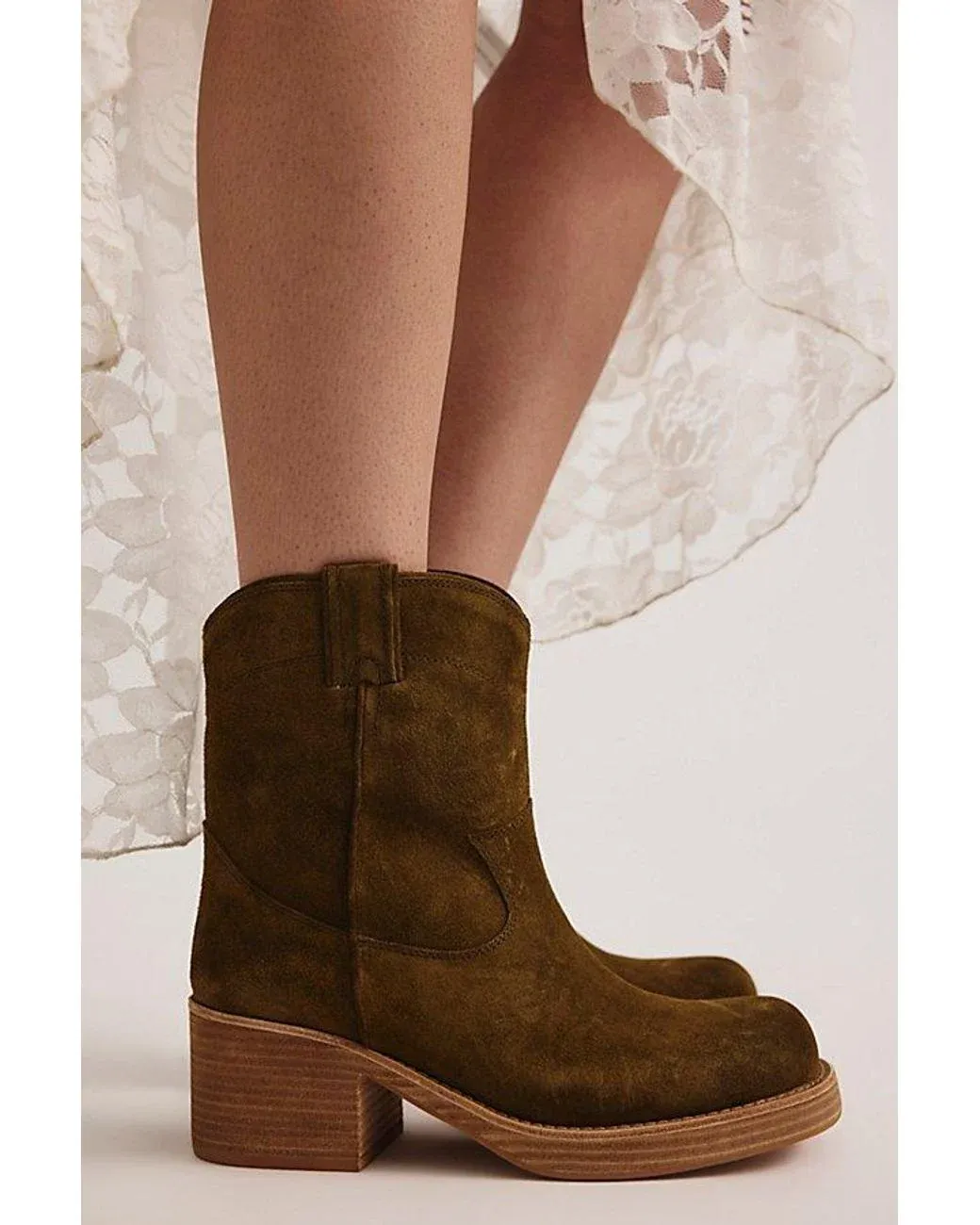 Women's Blue Sleepy Cowboy Ankle Boots By