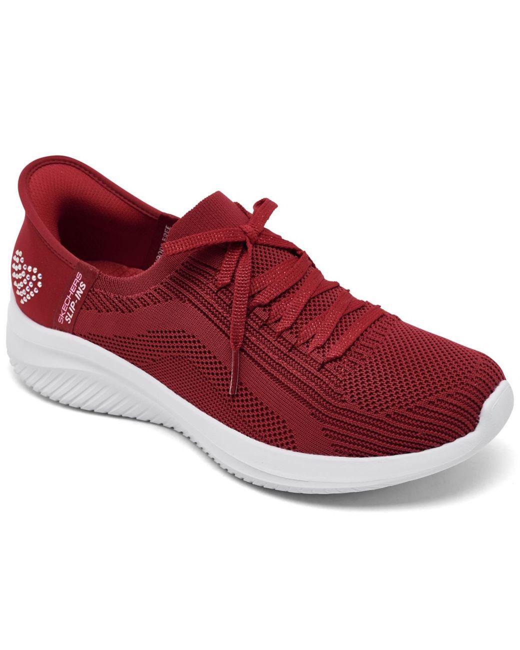 Women's Red Slip-ins: Ultra Flex 3.0