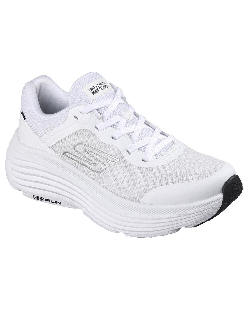 Women's White Max Cushioning Endeavor Athletic Running Sneakers