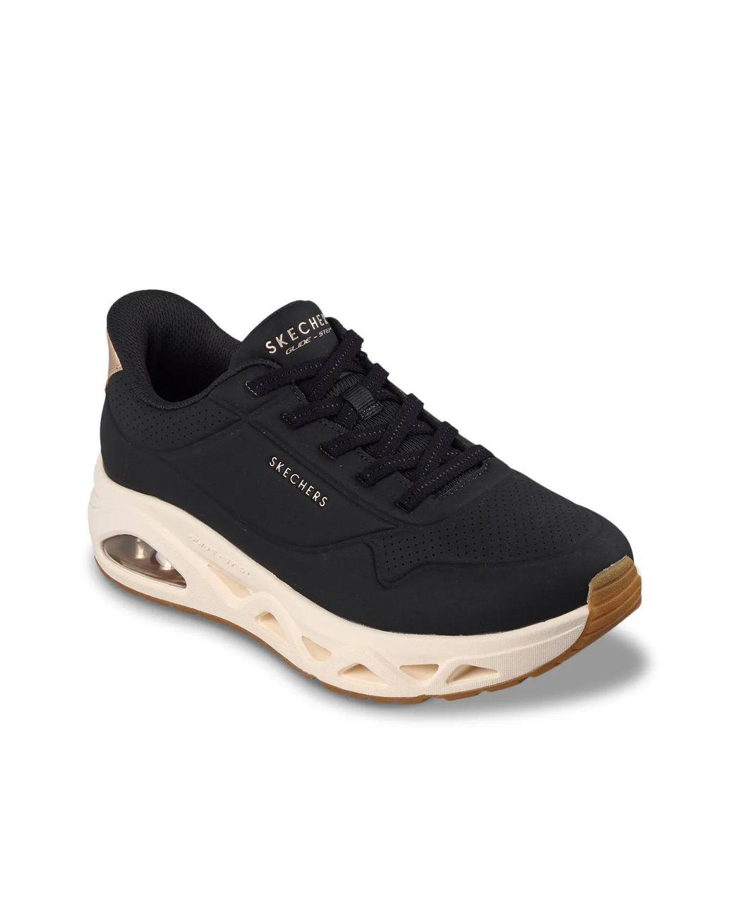 Women's Blue Street Hands Free Slipins Uno Glidestep Glide On Air Sneaker