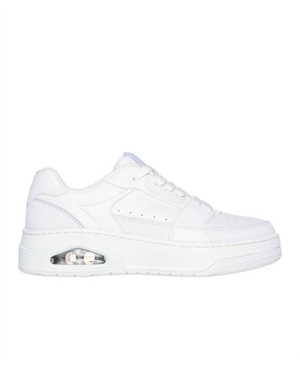 Women's White Uno Court-Courted Shoes