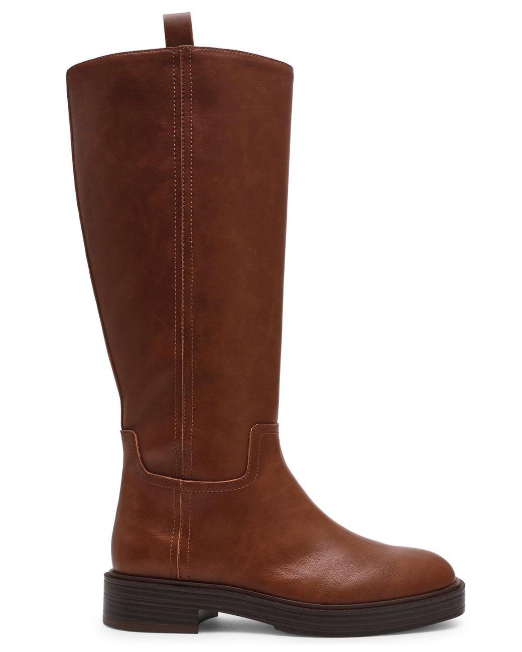 Women's Brown Jernie Full Zip Riding Tall Boots