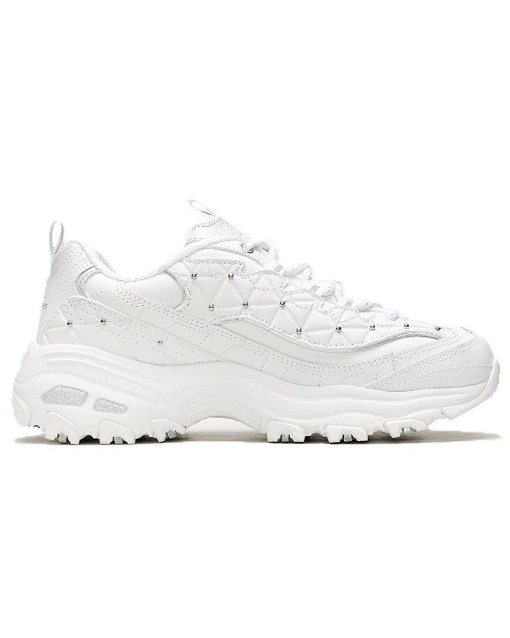 Women's White (Wmns) D'Lites Glamour Feels Low/Dad Shoes Gs