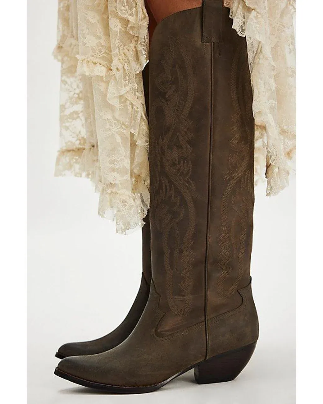 Women's Natural Finn Tall Western Boots By