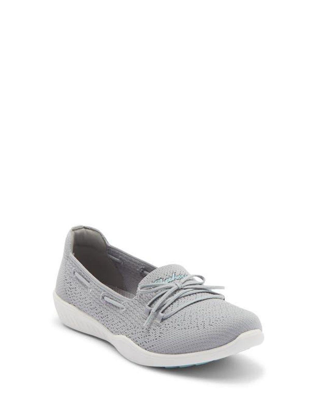 Women's Gray Newbury St Preppy Slip-On Sneaker