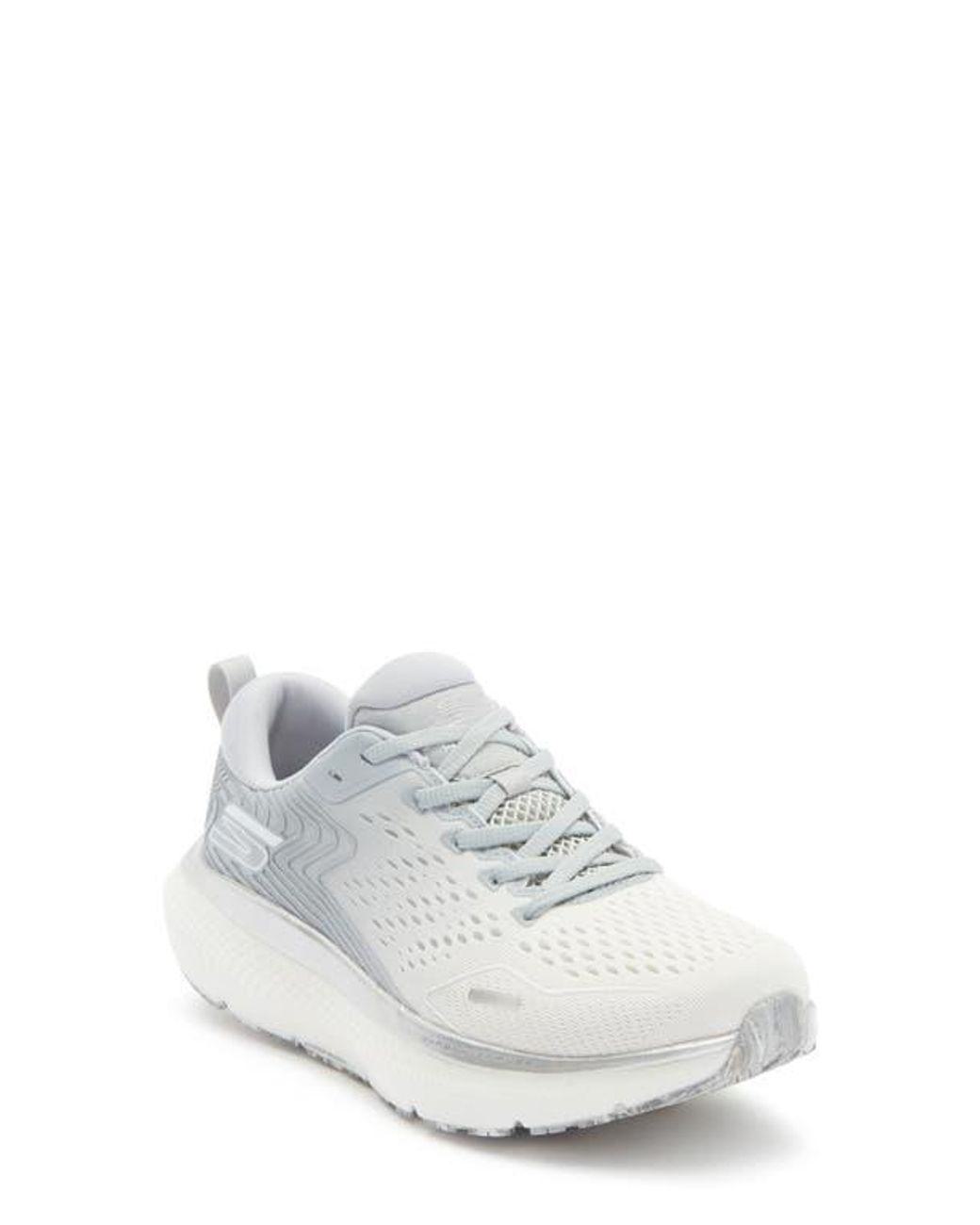 Women's White Go Run Max Ride 11 Running Shoe