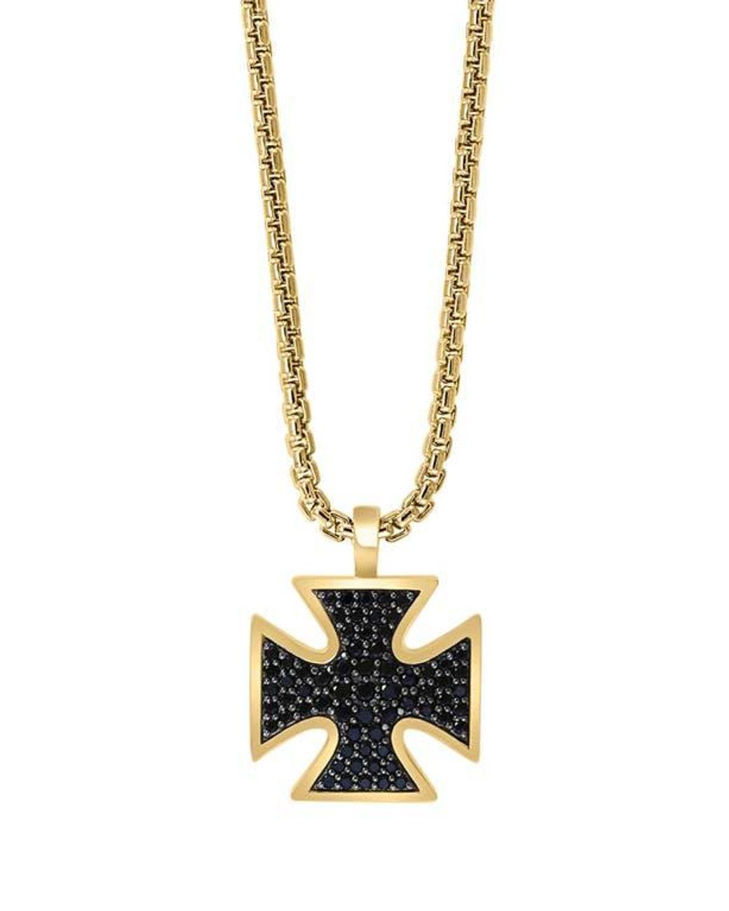 Men's Metallic Spinel Pendant Necklace