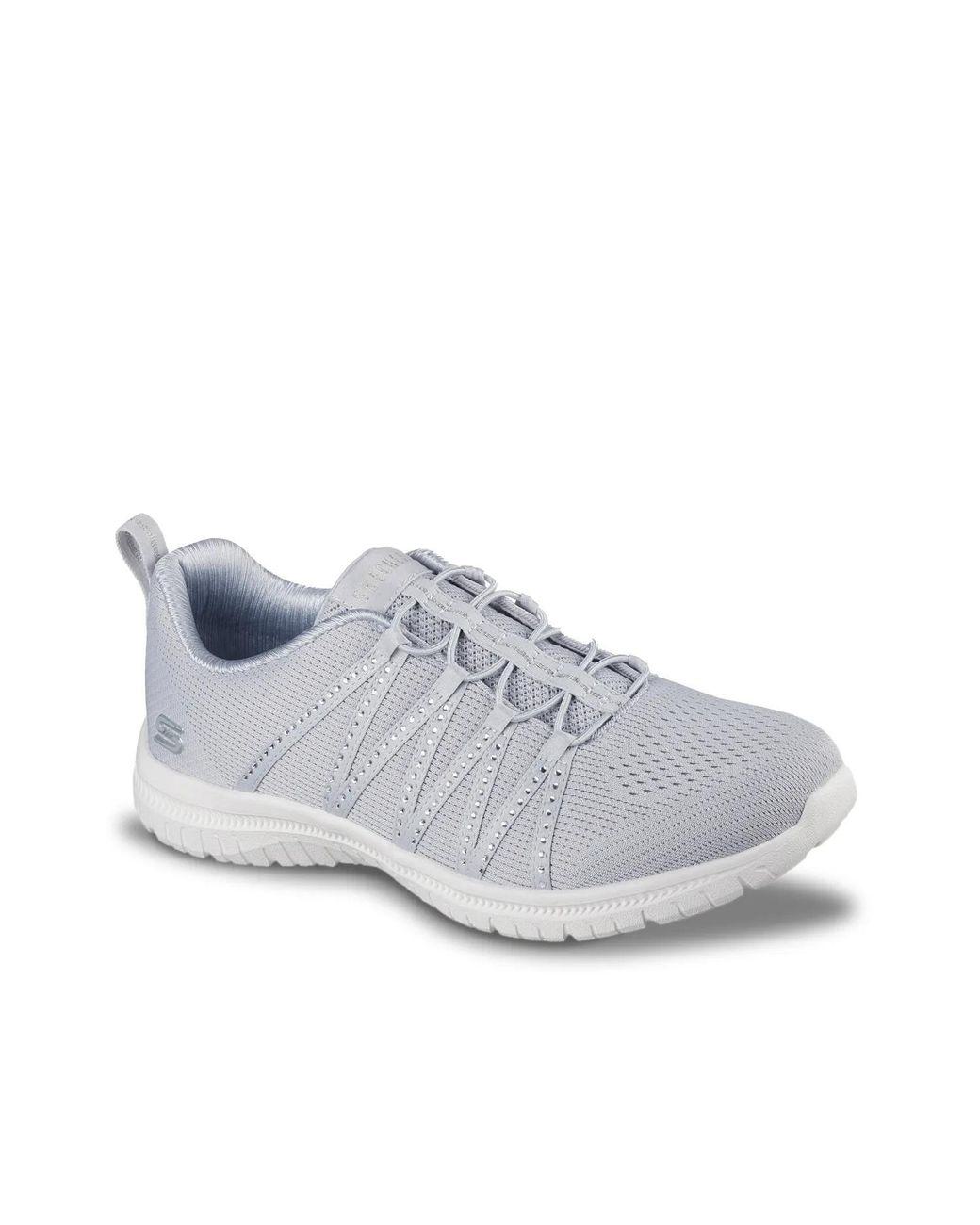 Women's White Virtue She Sparkles Slipon Sneaker