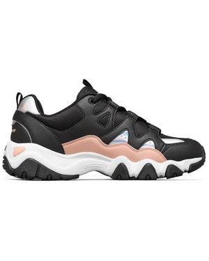 Skechers (Wmns) D'Lites 2.0 Low-Top Running Shoes - Black