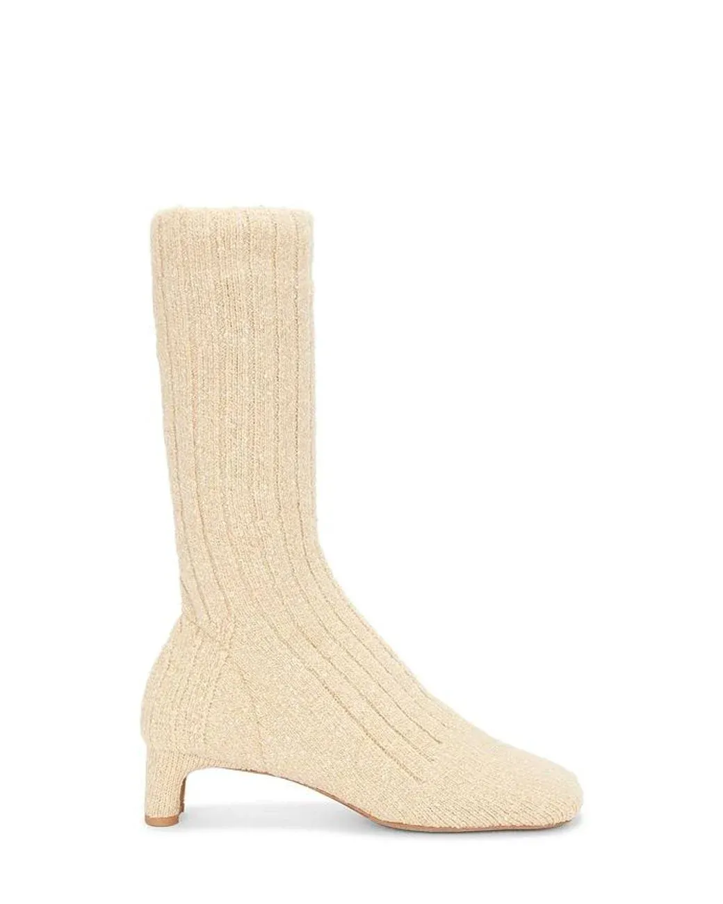 Women's White Fitted Boots