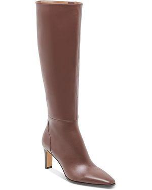 Dolce Vita Emmi Wide-calf Pointed-toe Blade-heel Knee-high Tall Dress Boots - Brown