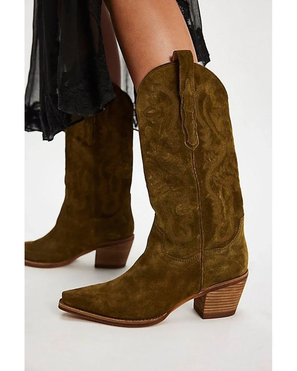 Women's Black Dagget Western Boots By