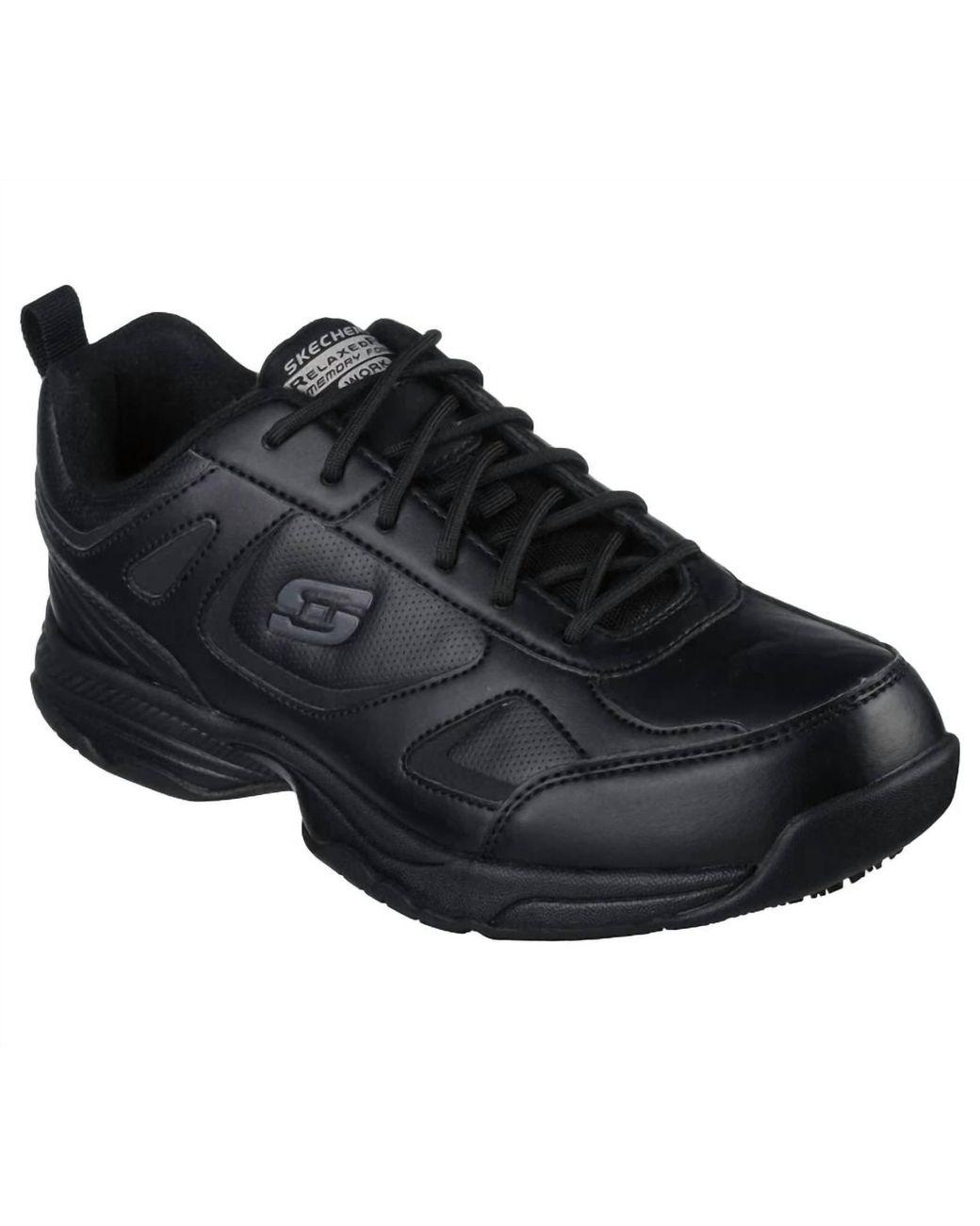 Women's Black Sure Track Slip Resistant Shoe