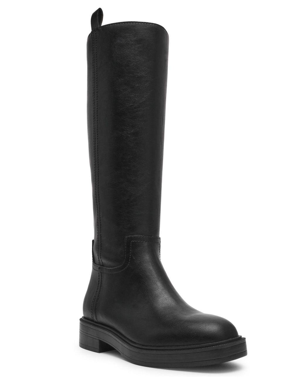 Women's Black Jernie Full Zip Riding Tall Boots