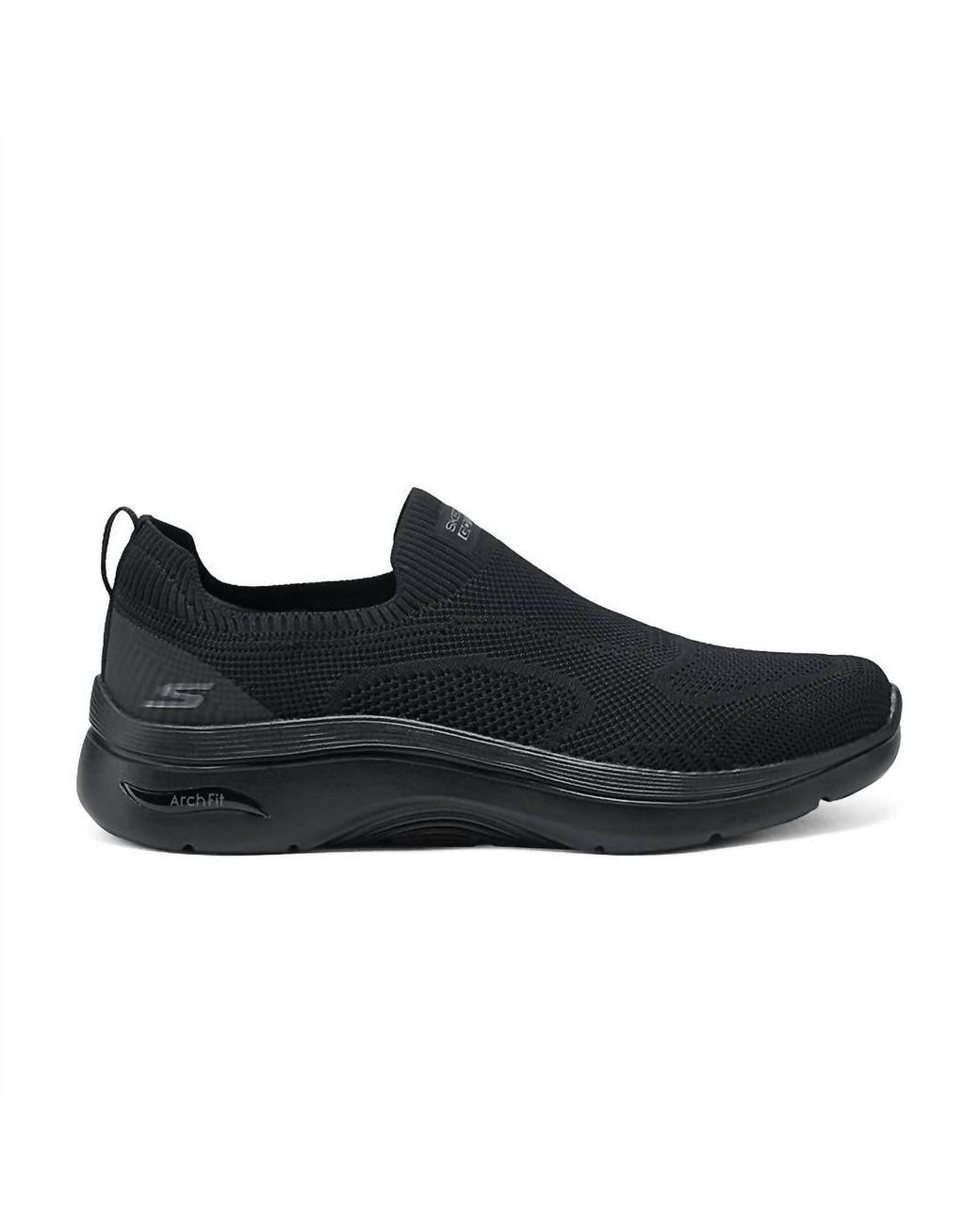 Women's Black Go Walk Arch Fit Iconic Shoes
