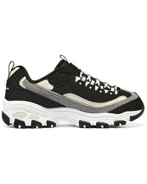 Skechers (Wmns) D'Lites 1.0 Marathon Running Shoes - Black