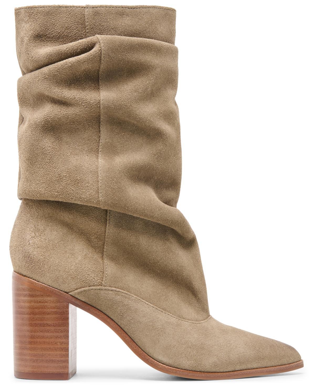 Dolce Vita Talina Schrunchy Block Heel Boots
