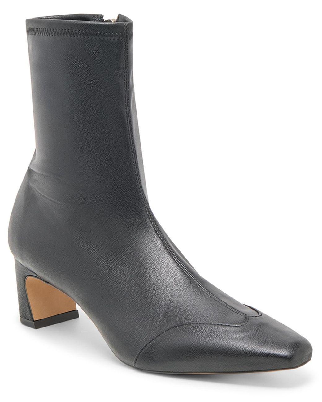 Women's Black Anika Low-heel Dress Booties