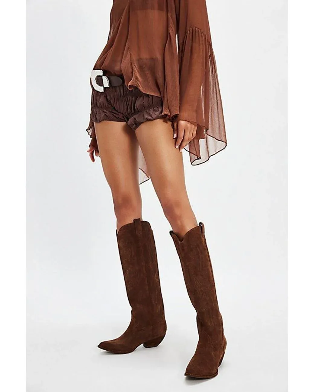 Women's Brown Finn Tall Western Boots By