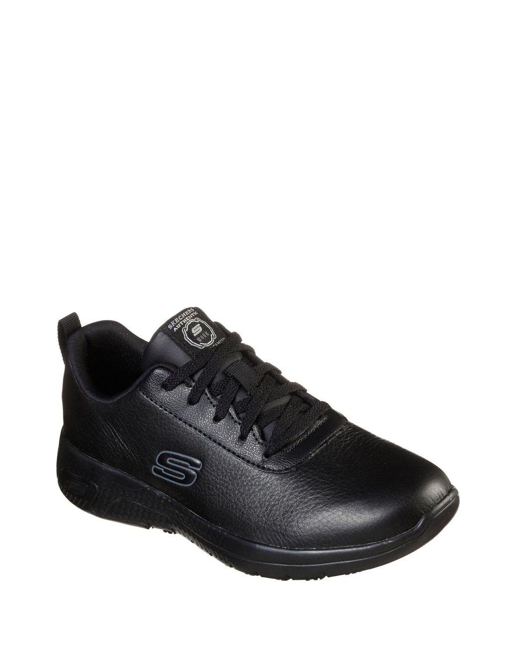 Women's Black Marsing Gmina Slip Resistant Occupational Shoe