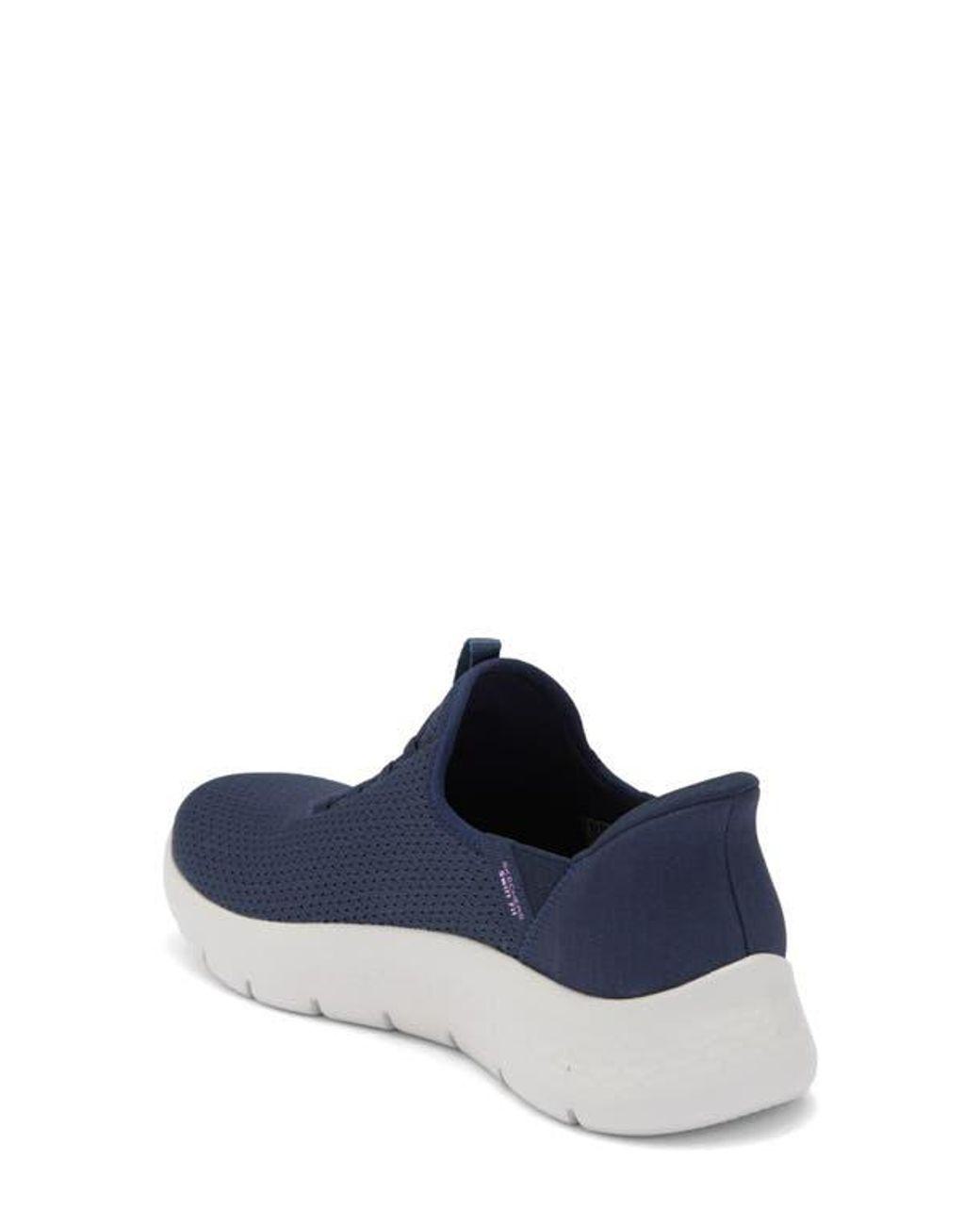 Women's Blue Swift-Fit Go Walk Flex-Casual Sneaker