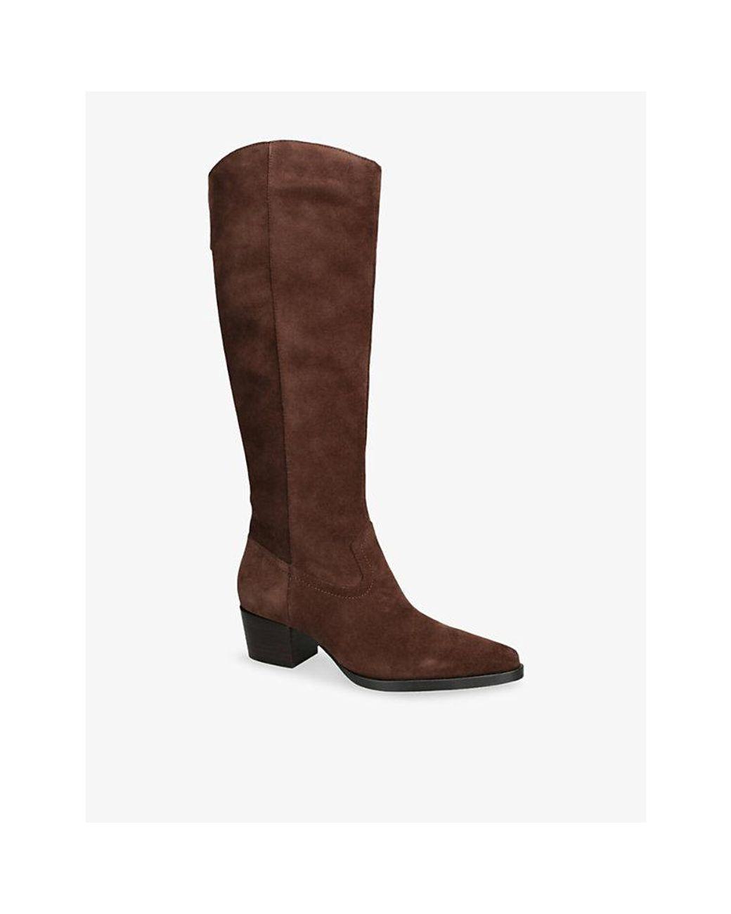 Women's Brown Virona H2O Suede Heeled Boots