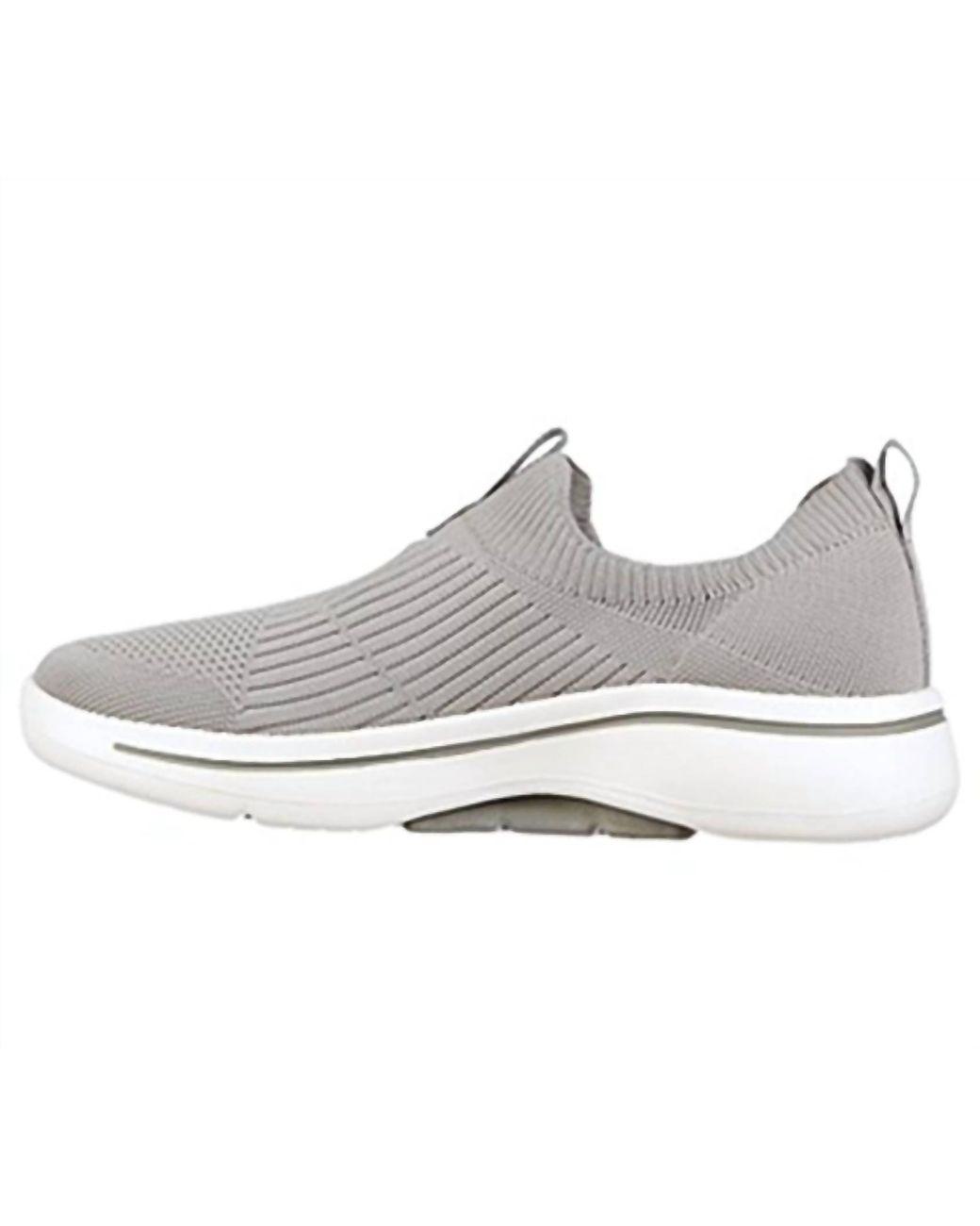 Women's White Go Walk Arch Fit Iconic Shoes