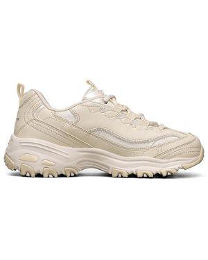 Skechers (Wmns) D'Lites 1.0 Low Sneaker Gs - White