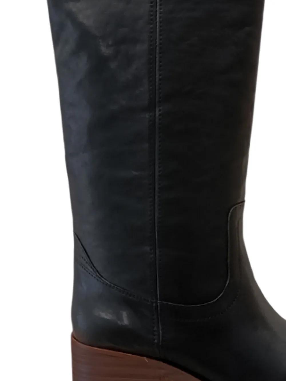 Jeffrey Campbell Bottes Reflect À Talon Épais Et Coutures Apparentes
