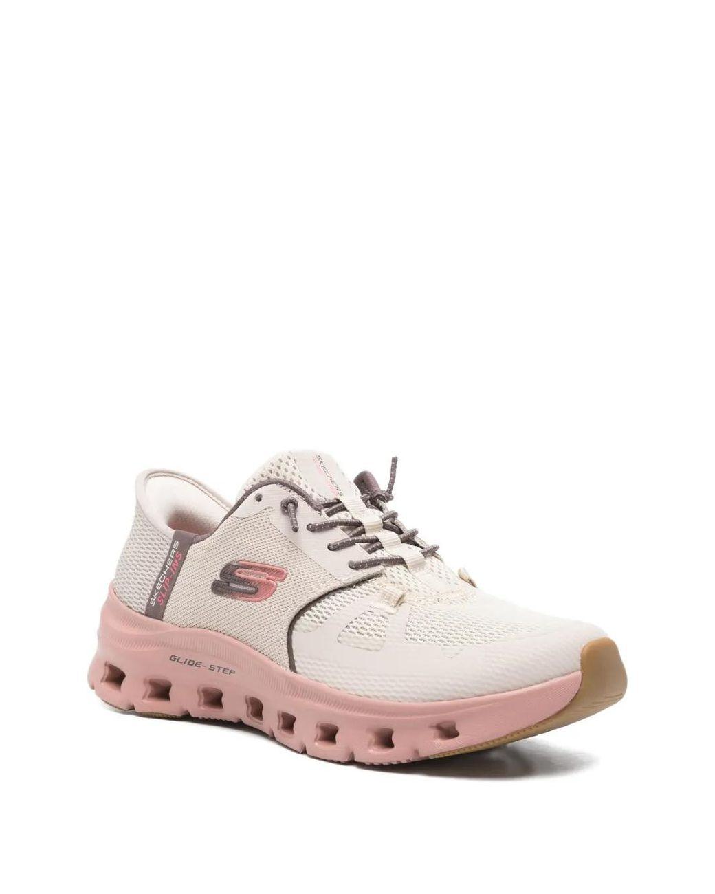 Women's Pink Glide-Step Pro Lace-Up Sneakers