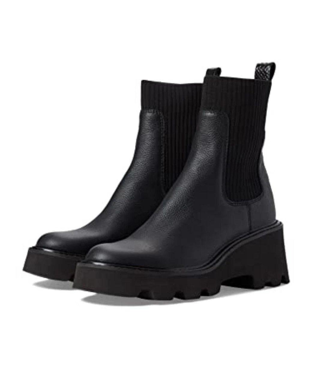 Women's Black Hoven H2O Boots Waterproof Lug Sole Bootie Zogg2734