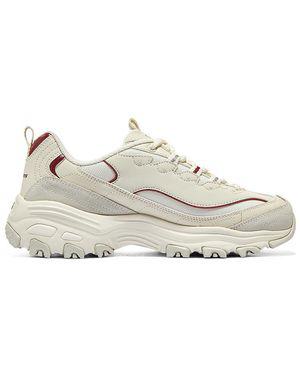 Skechers (Wmns) Dlites 1.0 Burgundy' - White