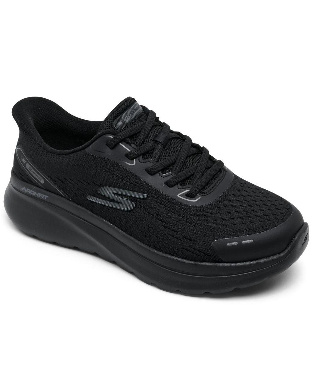 Women's Black Go Walk Arch Fit N-joy Walking Sneakers Wide Width From Finish Line