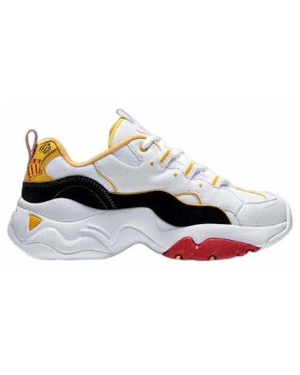 Women's White (Wmns) One Punch X D Lites 3.0 Low-Top Running Shoes