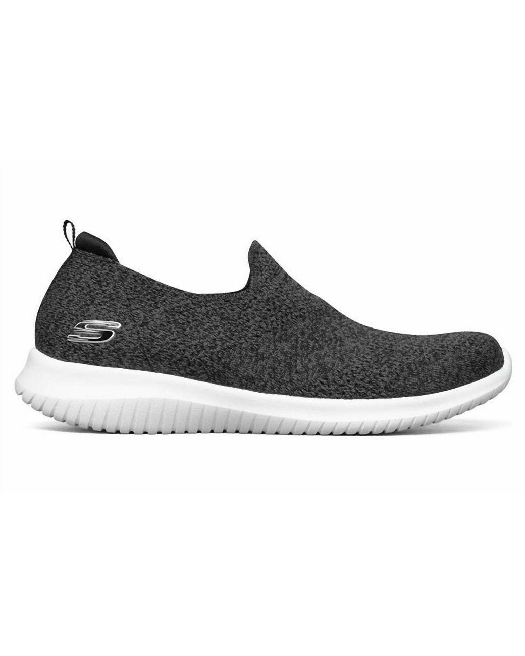 Women's Black Ultra Flex Harmonious Slip On Sneakers