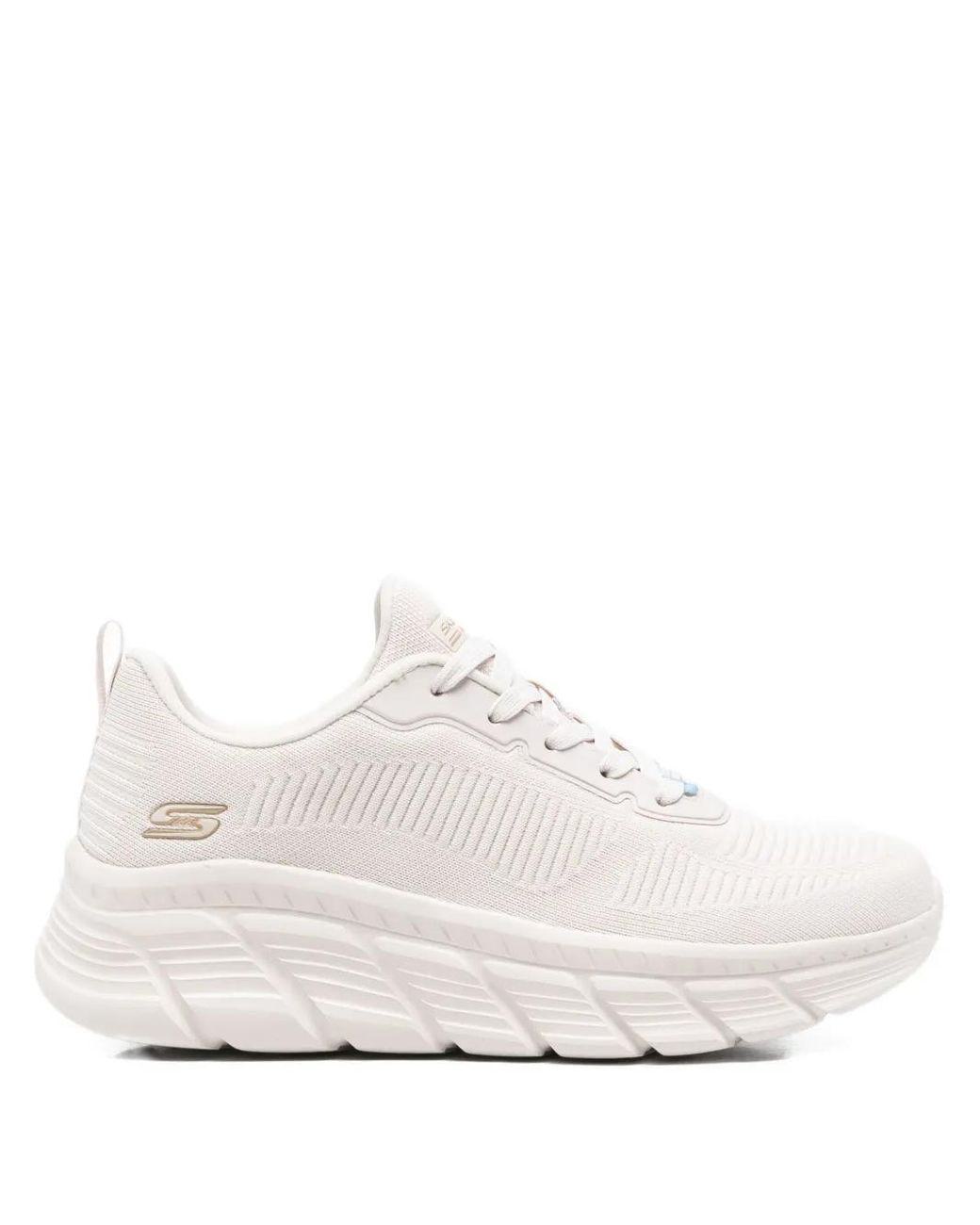 Women's White Bobs Sport B Flex Sneakers