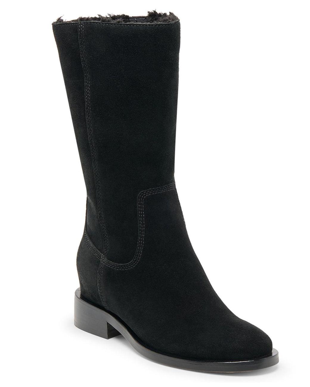 Women's Black Kedra H2o Slip On Cozy Tall Cold Weather Boots
