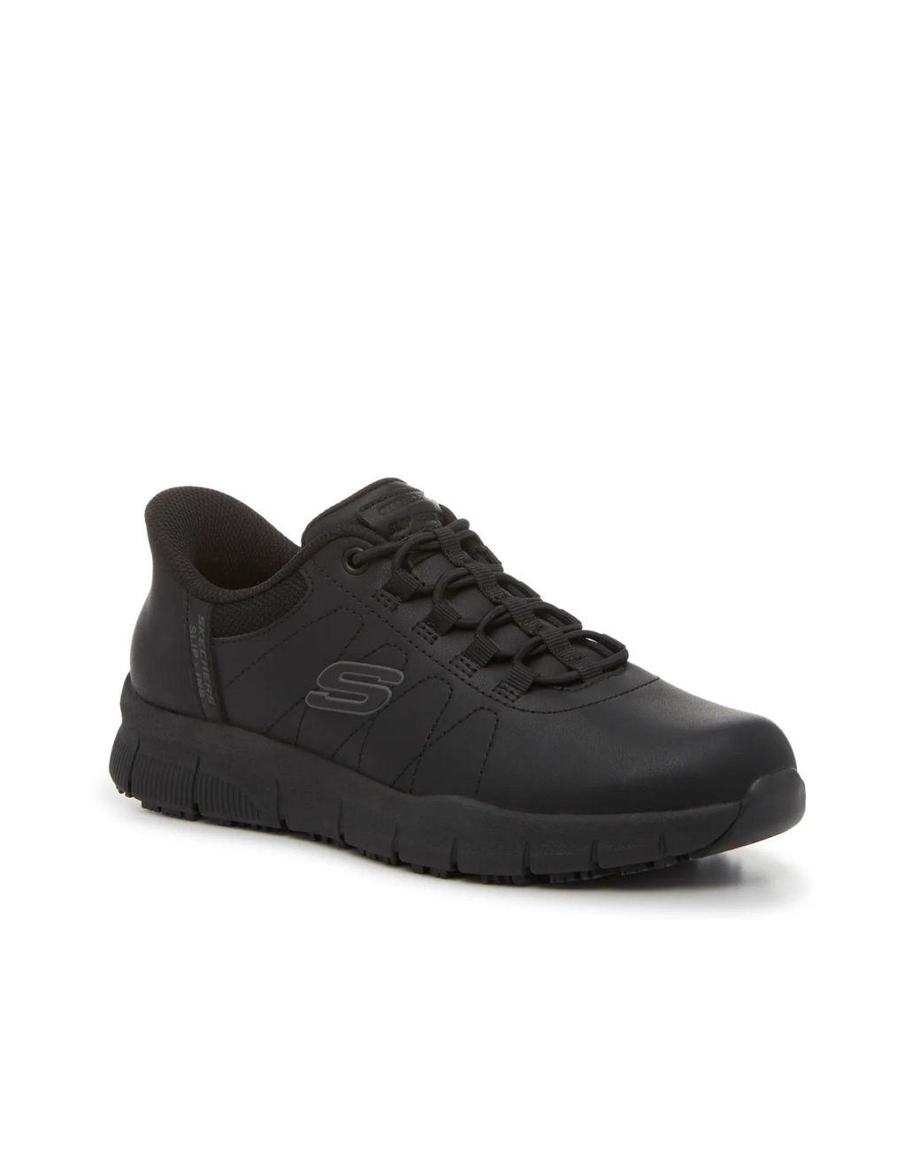 Women's Black Wide Width Hands Free Slipins: Nampa Sneaker