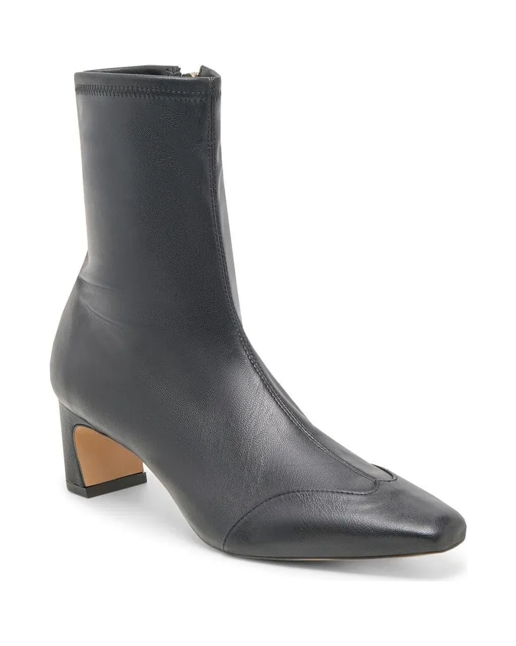 Women's Gray Anika Block Heel Bootie
