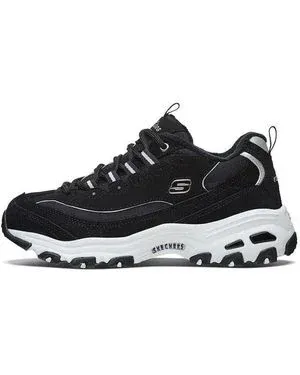 Skechers (Wmns) D Lites 1.0 Low-Top Running Shoes - Black