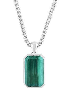 Effy Sterling Malachite Pendant Necklace - Metallic