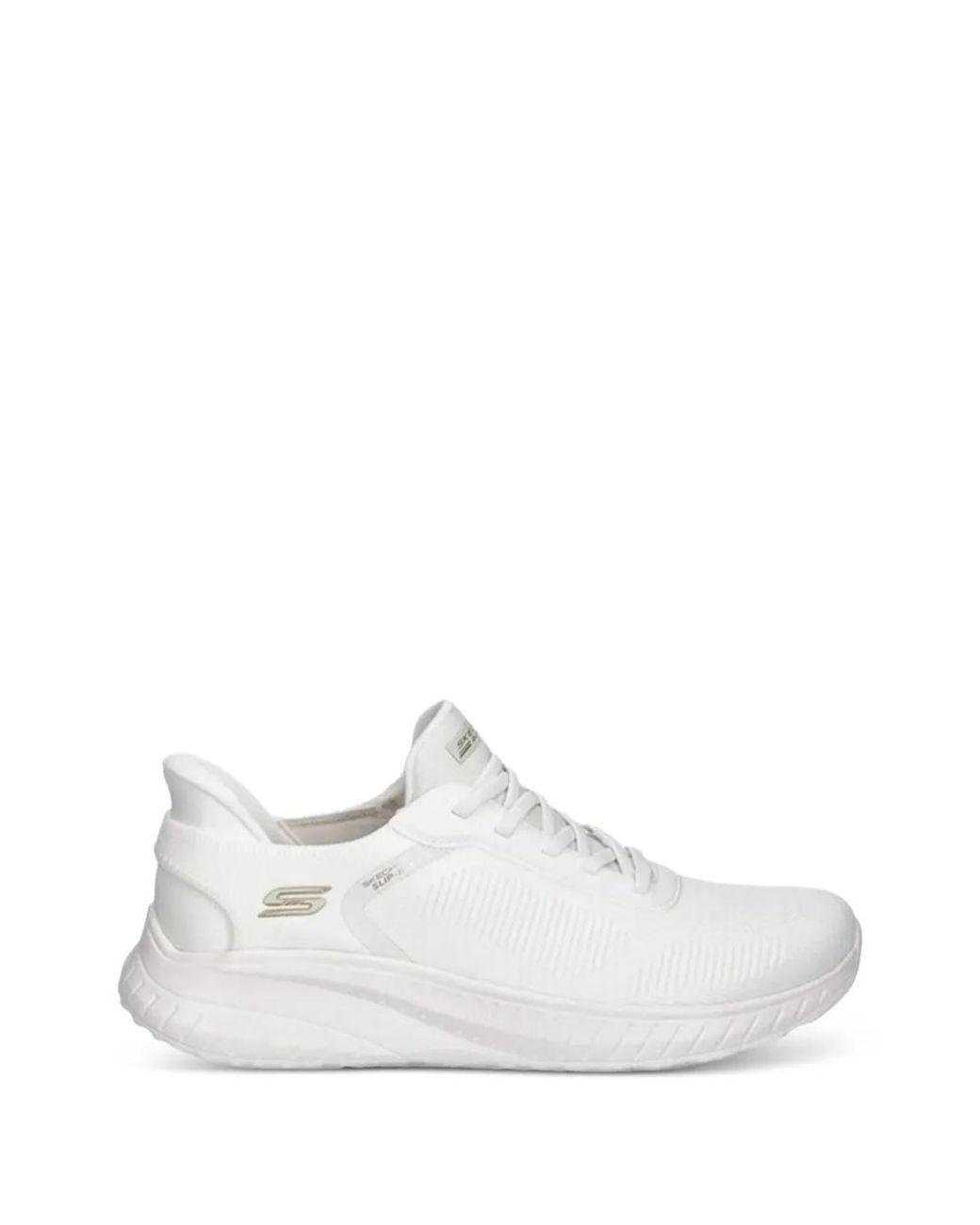 Women's White Slip-Ins: Bobs Sport Squad Chaos Sneakers