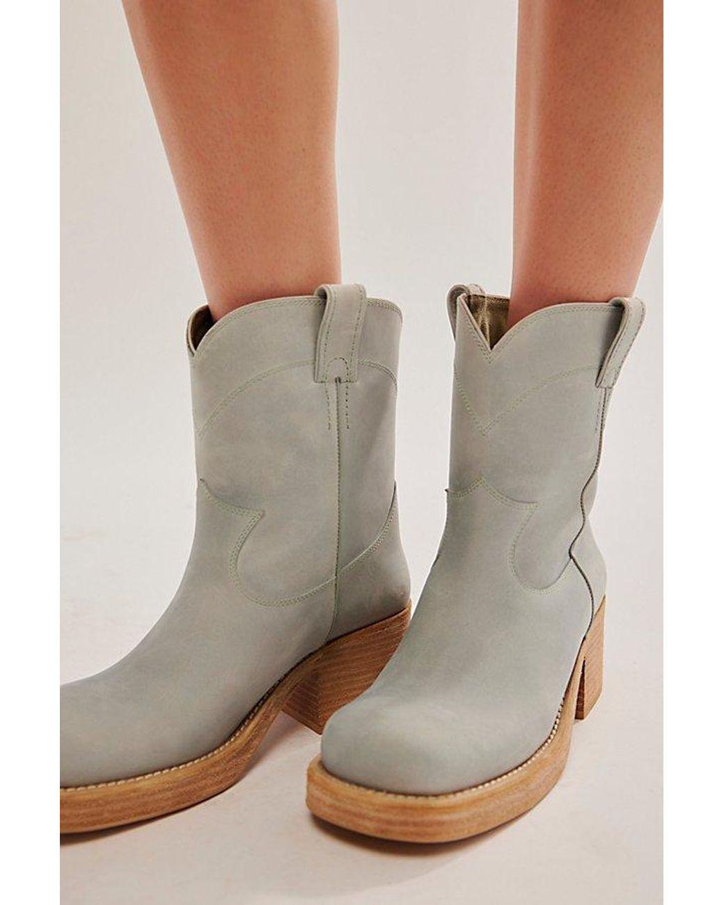 Women's Blue Sleepy Cowboy Ankle Boots