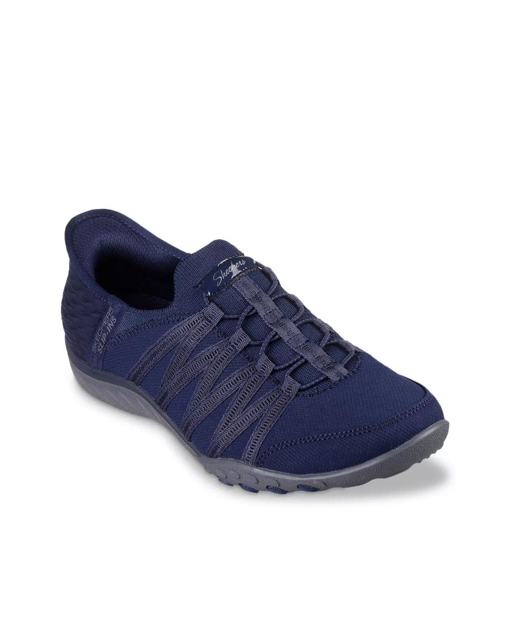 Women's Blue Hands Free Slipins: Breathe Easy Rollwithme Slipon Sneaker