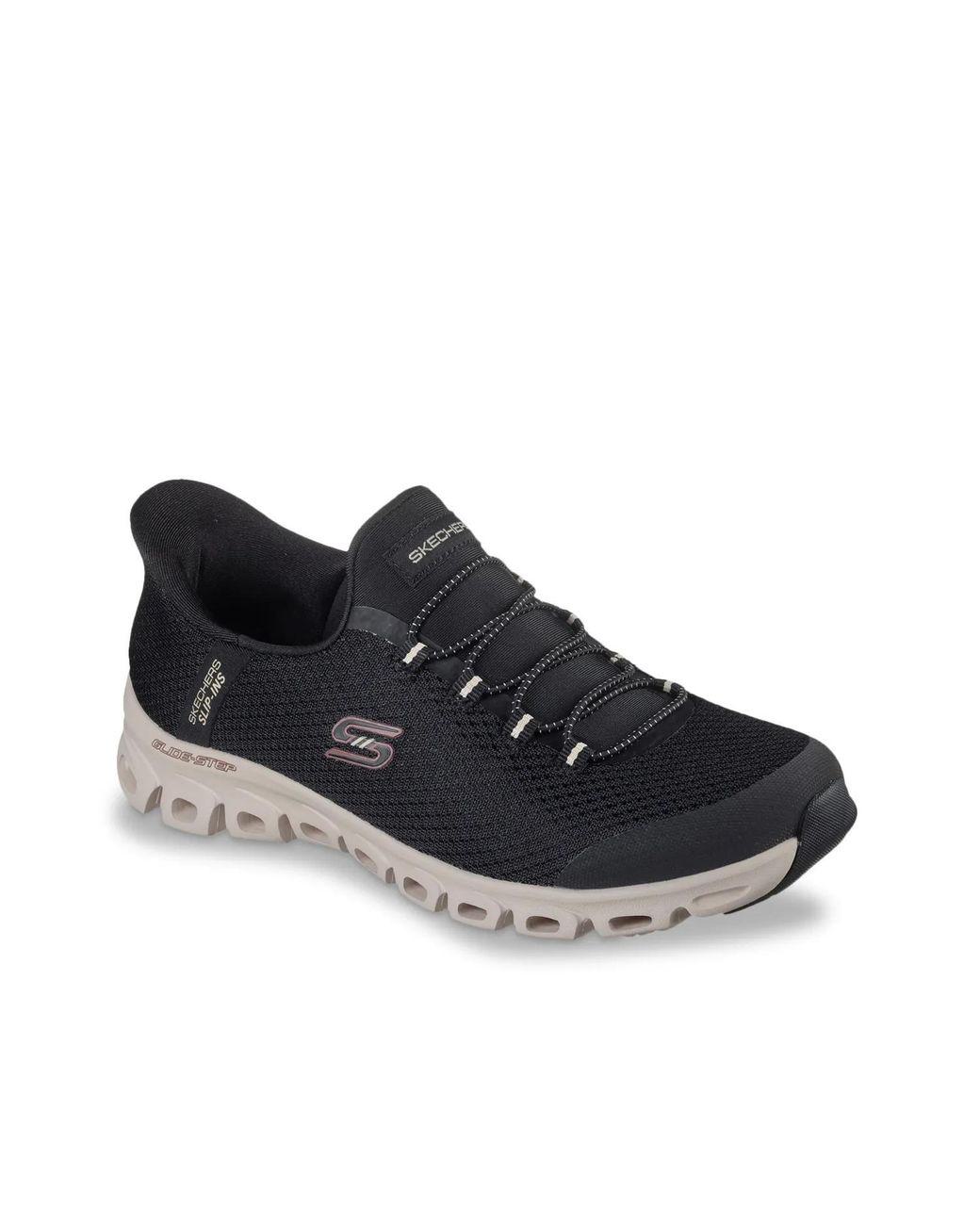 Women's Black Hands Free Slipins Glidestep Vibey Sneaker