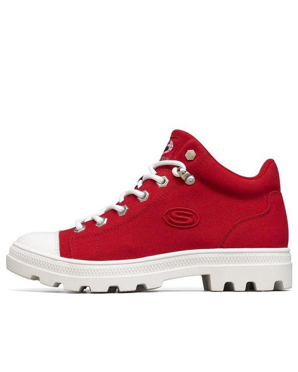 Women's Red (Wmns) Jeremy Ville X Roadies High-Top Canvas Shoes